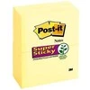 Lipnūs lapeliai 3M Post-it® Super Sticky 76mmx127mm 12vnt. po 90 lapelių, geltonos spalvos