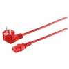 Kabelis zasilający MicroConnect C13 raudona 1,8m MC-SCHUANGC13180R (E+F)