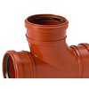 PP atšakos vamzdis 90 laipsnių. 110x110 mm - su 3 įvorėmis. Uponor