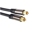 PremiumCord Kabelis Toslink M/M, OD: 6mm, auksinis dizainas 1,5m