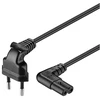 Goobay maitinimo kabelis kampinis maitinimo laidas EURO Radio CEE 7/16 – IEC 320 C7 3m (97354)