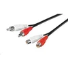 Premiumcord Kabelis Goobay RCA (Cinch) x2 - RCA (Cinch) x2 2.5m juoda (50026)
