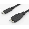 USB kabelis PremiumCord USB-C - mikro B 0,6 m juodasis (ku31cmb06bk)