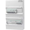 PRO-AUTOMATIC grupės plokštė, paruošta surinkti UG12, balta, HPFI 40A 30mA, 1xC10 1P+N, 1xC10/30mA 1P+N, 1xC13 3P+N, 1xC16 3P+N, 1xtransientinis