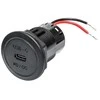 Pro Car Dvigubas USB-C lizdas 12/24 V priedui