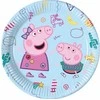 Globos Europe Bv PROCOS popierinės lėkštės Peppa Pig, 23 cm, 8 vnt. (be plastiko)