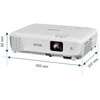 Projektorius Epson | EB-W53 | WXGA (1280x800) | 4000 ANSI lumens | Baltas