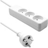 ProXtend Danish Power Strip 3 gniazda 10 m balta (K3-K10W)
