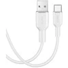 PURO ICON minkštas kabelis – USB-A iki USB-C kabelis 1,5 m (baltas)