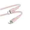 PURO ICON Soft Cable - Kabelis USB-C do USB-C 1.5 m Dusty Rožinė