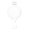 PURO Power Go Mini: nešiojamas įkroviklis Apple Watch laikrodžiui, skirta naudoti patalpose, USB, belaidis įkrovimas, balta