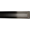 PURUS PVD apdoroti juodi nerūdijančio plieno grotelės ir rėmas RIB 900 mm