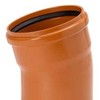 PVC alkūnė 15°, 200 mm - lygiam kanalizacijos vamzdžiui, Uponor