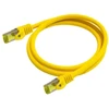 Python Patchkabel mit Cat.7 Rohkabel S/FTP PiMF halogenfrei 0,25m gelb
