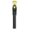 Python Patchkabel mit Cat.7 Rohkabel S/FTP PiMF halogenfrei 0,5m juodas