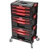 Q-Brick Įrankių dėžių komplektas Qbrick PRO WORKSHOP SET 1 2.0