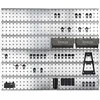 4 preforated walls and 38 Super Clip hooks, HxL 880x1040mm, Raaco