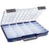 „raaco CarryLite“, Dėžutė smulkioms dalims, Polipropilenas, Mėlyna, Permatoma, Vyris, 413 mm, 330 mm
