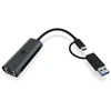 Adapteris AV Icy Box Adapteris Icy Box USB3.2 Gen1 Type-A, Type-C 2,5GB Ethernet LAN mažmeninė prekyba