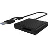 RaidSonic ICY BOX IB-CR404-C31, CFast 2.0, Juoda, 10000 Mbit/s, Aliuminis, Maitinimas, Windows, macOS, ChromeOS