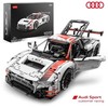 Rastar Techniniai konstruktoriaus blokai 1:8 Audi R8 LMS GT3 balti