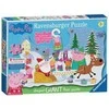 Ravensburger Ravensburger 5534 Peppa Wutz kalėdinė dėlionė su durelėmis, 32 vnt.