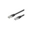 Goobay RB-LAN CAT 5e jungiamasis laidas, F/UTP, juodas – laido ilgis 7,5 m