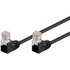 Goobay RB-LAN CAT 5e Jungiamasis laidas 1x 90 kampu, U/UTP, Juodas - Laido ilgis 10 m
