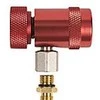 Refco Manufacturing „Refco RC-1234yf-R“ – automobilio oro kondicionieriaus aptarnavimo vožtuvas, 1/4 colio SAE, raudonas