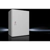Rittal AX kompaktiškas korpusas 400x800x300 mm lakštinio plieno su montavimo plokšte viengulės durys 2 kumštelių spynos 1037 000