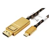 Roline Kabelis adapteris GOLD USB C tipas - DisplayPort, v1.2, M/M, 1 m
