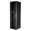ROLINE 19 colių tinklo spintelė Basic 42 U, 600x600 P x G stiklinės durys juodos, Laisvai pastatoma lentyna, 42 U, 600 kg, Stovo bėgeliai, Reguliuojamos kojelės, 72,6kg