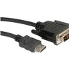 Roline HDMI – DVI-D kabelis 2 m juodas (11.04.5522)