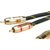 Tulip Roline Gold 3,5 mm stereo garso jungiamasis laidas – 2x tulpė, M/M, 10 m