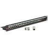 ROLINE Keystone 19'''' modulio rėmas Cat.5/Cat.6/Cat.6a, 24 prievadai, ekranuotas juodas, juodas