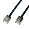 Roline ROLINE U/FTP Data Center Patch Cord Cat.6A (Class EA), LSOH, Slim, Ultra Short Connector, juoda, 0,5 m