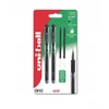 UNIBALL Uni-ball Gel Impact 153 2stk Sorte Gel Rollerpenne +2stk refills, stregbredde 1,0mm