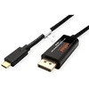 Adapteris USB Roline USB-C - DisplayPort Juodas (11.04.5958)