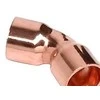 RUBINETTERIE BRESCIANE BONOMI  TURBO 45° lenkimas 18 mm - su dviem litavimo įvorėmis