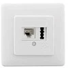 Rutenbeck kombinuota dėžutė IAE/JAE 8 (6) - TAE 6 F+N, UP, grynai balta