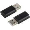 S-Conn 14-05018, USB 2.0 A, USB 3.1 C, Juodas