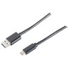 S-Conn 14-10005, 1 m, USB A, USB C, USB 2.0, Juoda