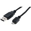 S-Conn helos USB 2.0 Kabelis USB-A Stecker/USB-B micro Stecker 0,5 m, juodas, lose