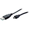 S-Conn S/CONN 14-16035, 2 m, Mini USB B, USB A, USB 2.0, 0,48 Gbit/s, Juoda