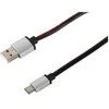 S-Conn S/CONN 14-50099, 0,9 m, USB A, USB C, USB 2.0, 0,48 Gbit/s, Juoda, Raudona