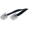 S-Conn 3 m RJ12, 3 m, RJ12, RJ12, juodas, permatomas, kištukas, kištukas