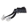 S-Conn S-Impuls spiralinis kabelis 4/4 (RJ10) į 4/4 (RJ10) juodas 4m (birus)