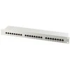 S-Conn Helos Patchfeld Cat 6 19" 1HE 24 Port hellgrau