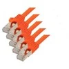 S-Conn S/CONN Cat. 7 S/FTP 0,25 m, 0,25 m, Cat7, S/FTP (S-STP), RJ-45, RJ-45, oranžinis