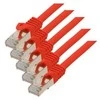 S-Conn S/CONN RJ45-RJ45, m-m, 0,25 m, 0,25 m, Cat7, S/FTP (S-STP), RJ-45, RJ-45, raudonas